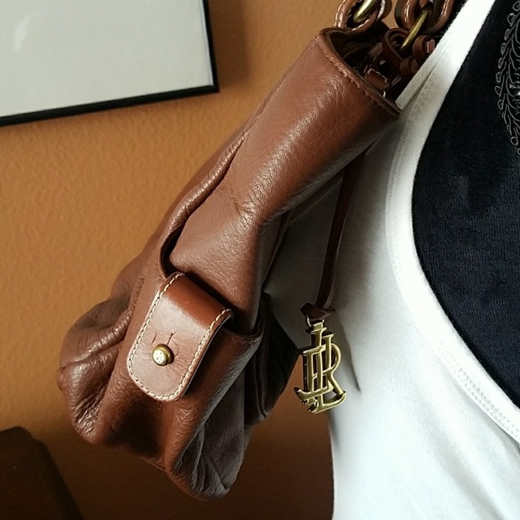 Lauren RL Leather XL Bag! CLEAN! - Picture 4 of 8